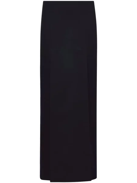 Fusta maxi Proenza Schouler din fetru cu crăpătură negru