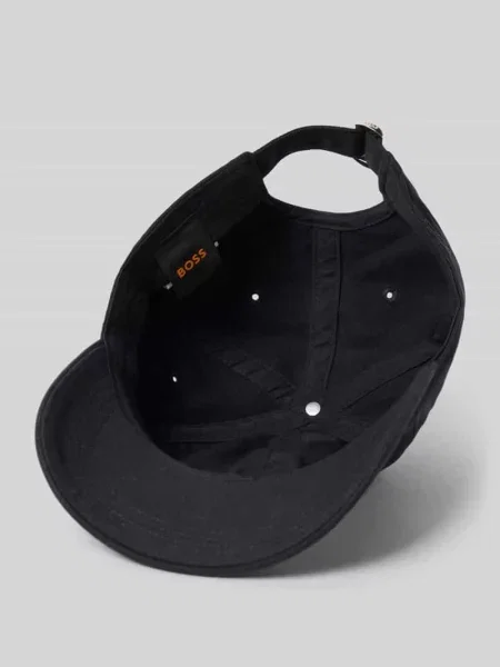 Czapka z daszkiem z czystej bawełny model ‘LILYAN’ Boss Orange czarna