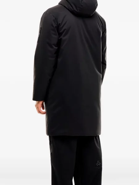 Palton Ea7 Emporio Armani cu glugă negru
