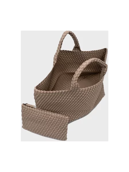 Naghedi Torebka St Barths Large Z Saszetką beige beżowa