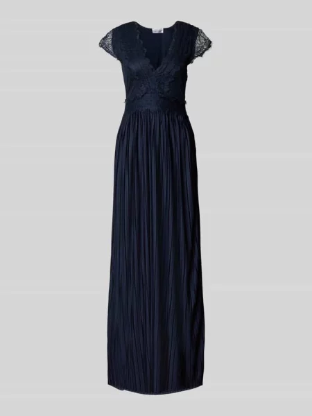 Sukienka wieczorowa z efektem podpalenia model ‘Emelie’ Guido Maria Kretschmer Woman granatowa