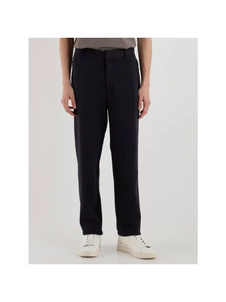 Spodnie Armani Exchange z kieszeniami na zamek niebieskie