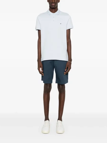 Siuvinėta polo marškinėliai Tommy Hilfiger mėlyna