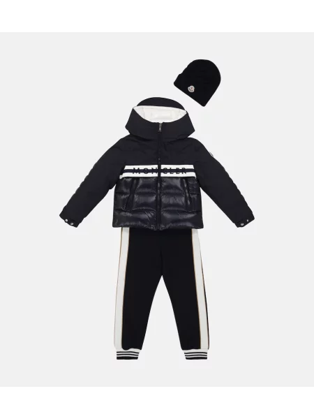 Πουπουλένιο μπουφάν Moncler Enfant μπλε