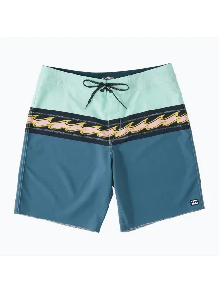 Olcsóbban. Férfi úszónadrág Billabong Momentum Pro blue haze. Méret: 32 kék