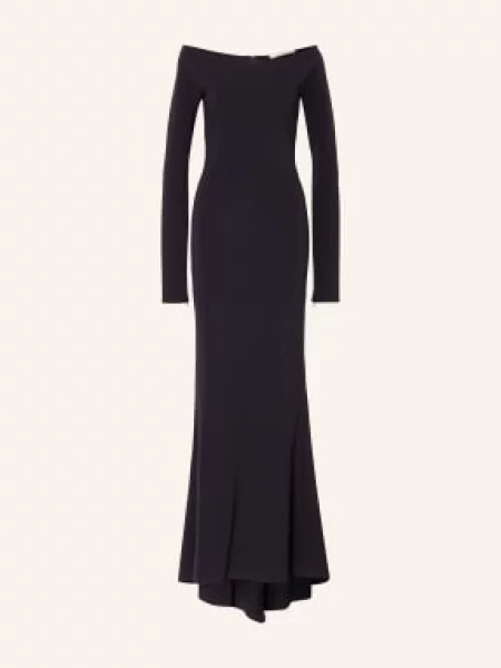 Maksi sukienka maxi Dorothee Schumacher z dżerseju garniturowa niebieska