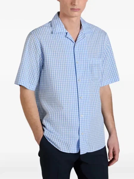 Cămașă Glanshirt în carouri albastru