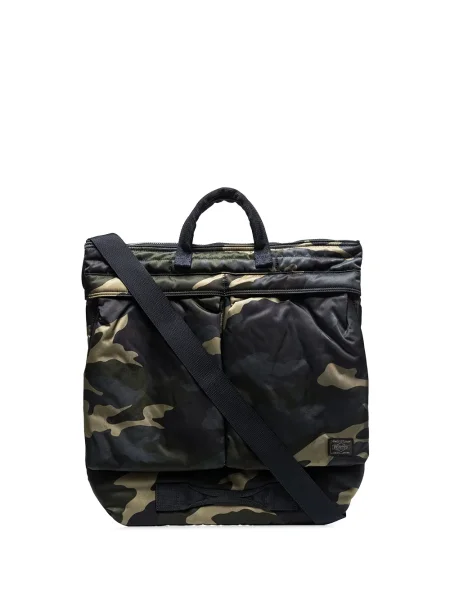 Geantă Porter-yoshida & Co. cu model camuflaj verde