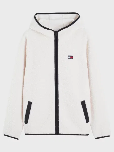 Худи Tommy Jeans тедди белое