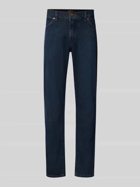 Jeansy o kroju tapered fit z mieszanki bawełny model Redford' Wrangler granatowy