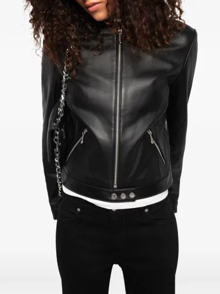 Geanta de piele Zadig&voltaire negru