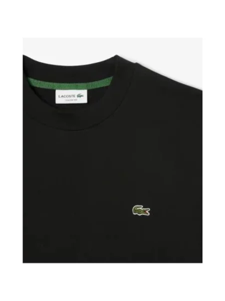 Bluza Lacoste z długim rękawem polarowa czarna