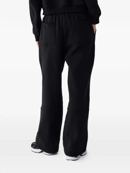 Pantaloni Tomboy din fleece alergare negru