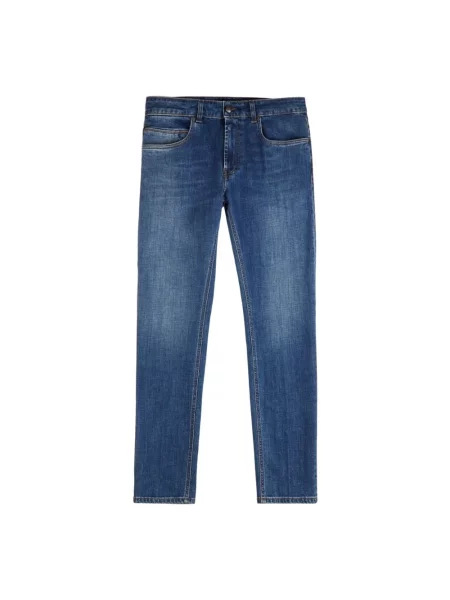 Jeansy Fay ze stretchu niebieskie