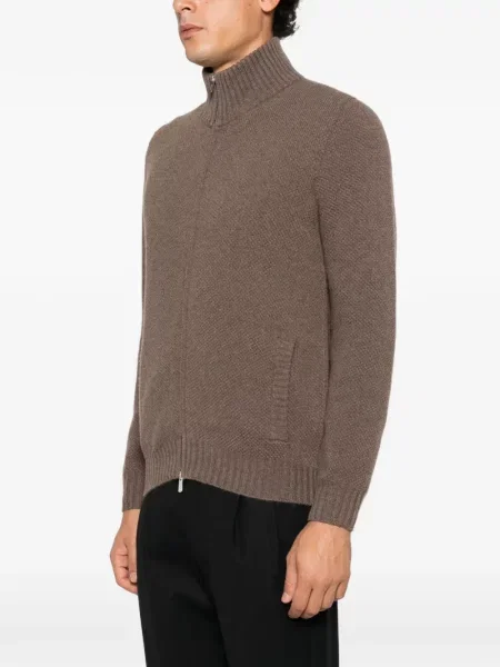 Cardigan Fedeli tricotate maro
