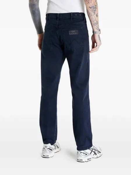 Blugi Wrangler cu autograf albastru