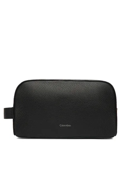 Calvin Klein Kozmetická taštička Foil Emboss Dopp Kit čierna