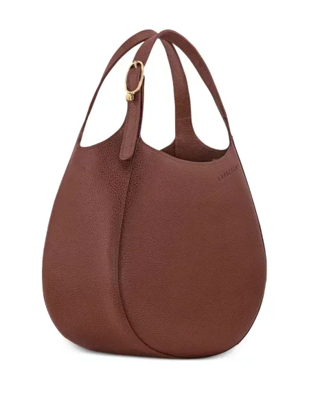 Geanta de piele Longchamp din piele maro