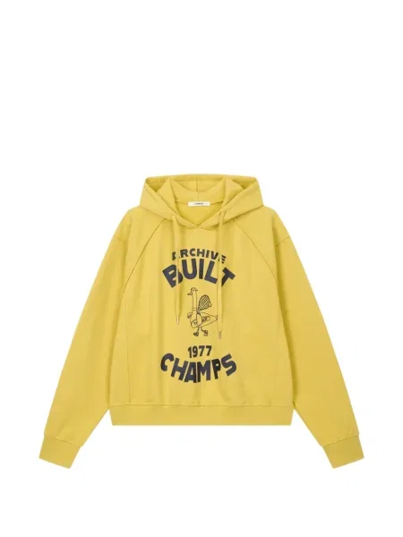 Hanorac cu glugă Tomboy cu imagine galben