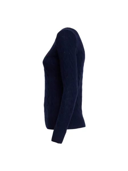 Sweter w kroju regular fit z mieszanki wełny i kaszmiru JULIANNA' Polo Ralph Lauren niebieski
