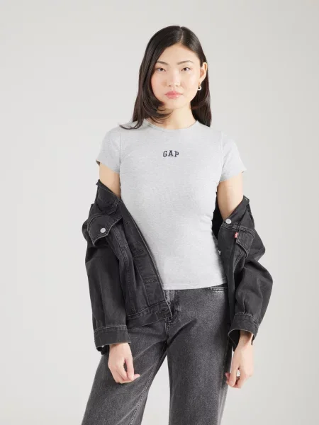 GAP Tricou bleumarin / deschis gri
