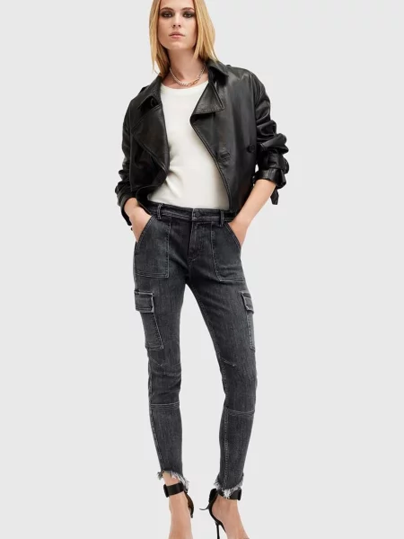 Дънки AllSaints DURAN черно