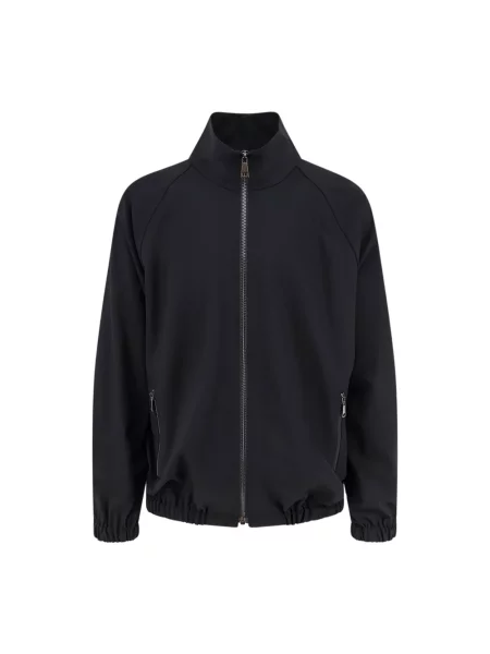 Kurtka bomber Seven Gauge wełniany czarny