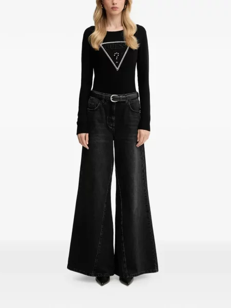 Pulover Guess cu autograf negru