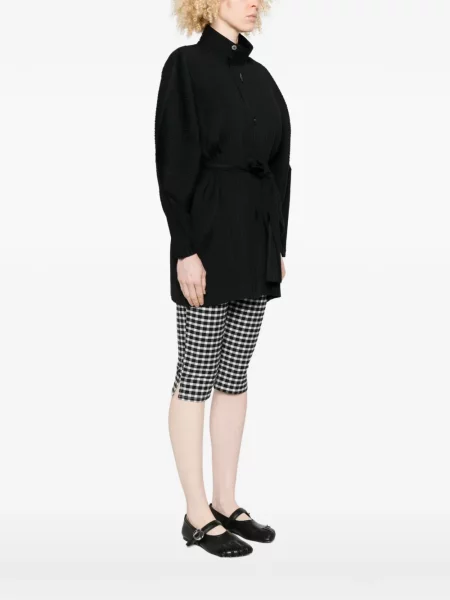 Palton Pleats Please Issey Miyake negru