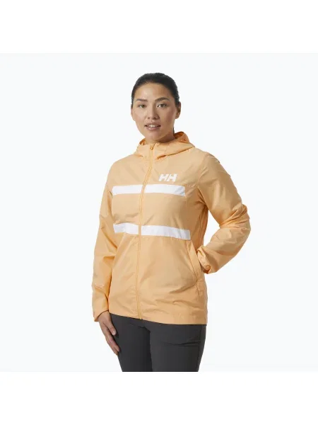 Jachetă de navigație pentru femei Helly Hansen Salt Stripe Windbreaker miami peach