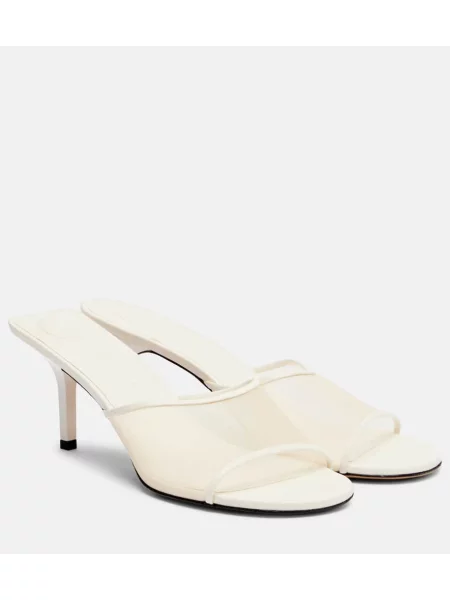 Sandale Jacquemus din piele alb