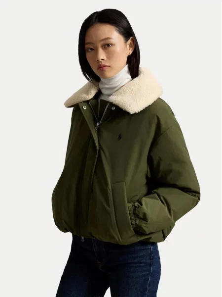 Polo Ralph Lauren Geacă din puf închis verde