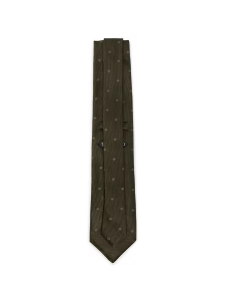 Cravată Tom Ford cu buline verde