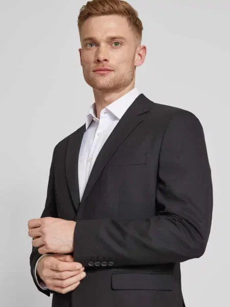 Marynarka z z patką Selected Homme czarna