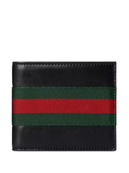 Csíkos pénztárca Gucci fekete