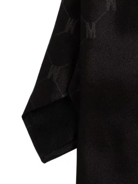 Cravată Moschino de mătase cu autograf negru
