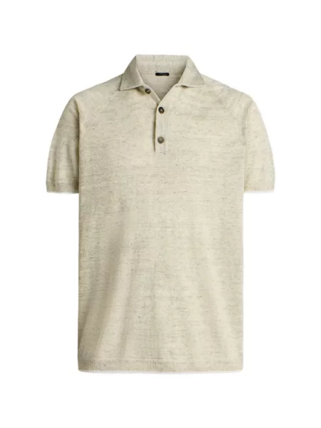 Scurt tricou polo Kiton gri