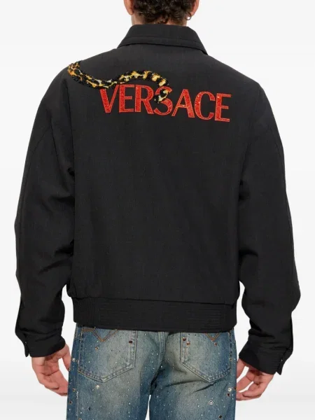 Яке Versace с принт черно