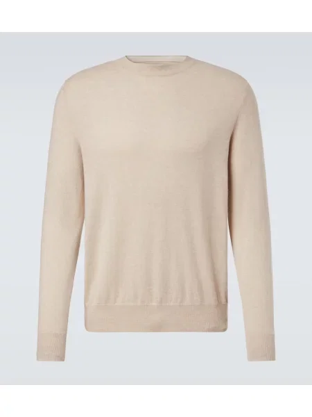 Pulover Arch4 din cașmir bej