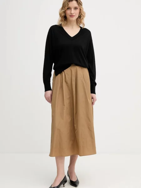 Marella sweter POLO czarny