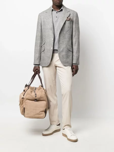 Polo Brunello Cucinelli tricotate gri