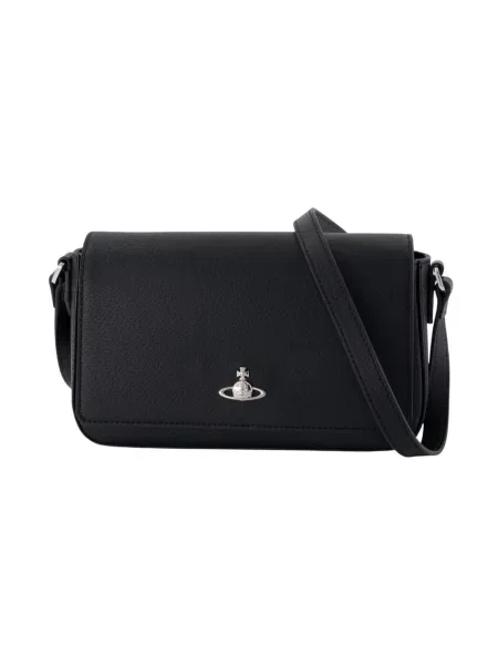 Torebka crossbody Vivienne Westwood skórzana czarna