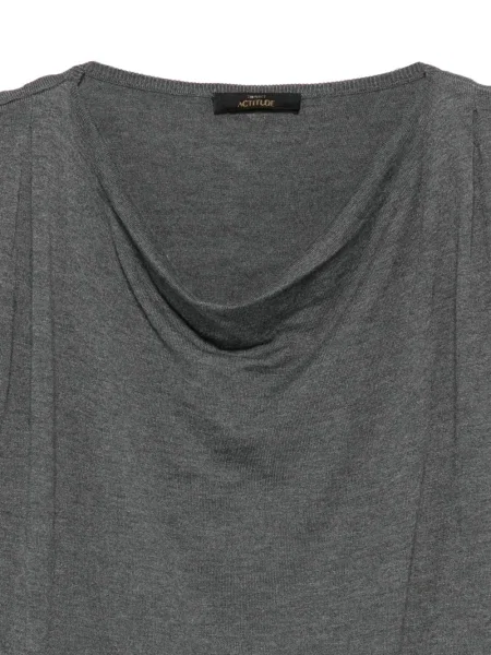 Top Twinset lung gri