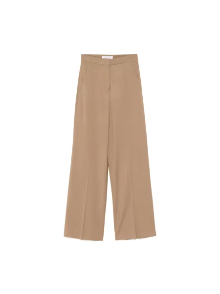 Spodnie Max Mara wełniane brązowe