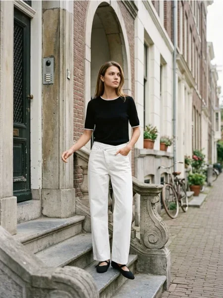 Трикотажна блуза з віскозою чорний