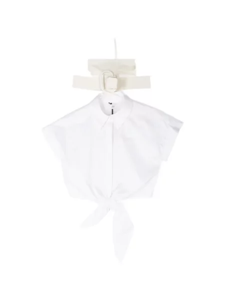 Top Adam Lippes wiązany biały