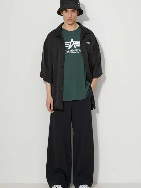 Tričko Alpha Industries Basic navy green zelené