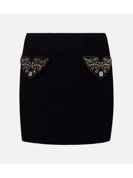 Fustă Versace de lână negru