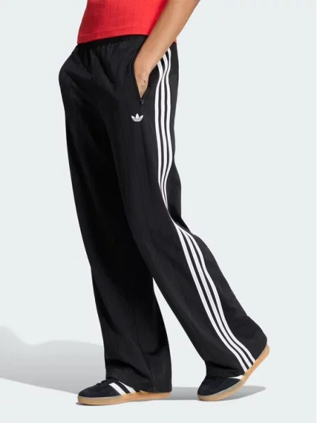 Adidas Spodnie dresowe Pinstripe Firebird Czarny białe
