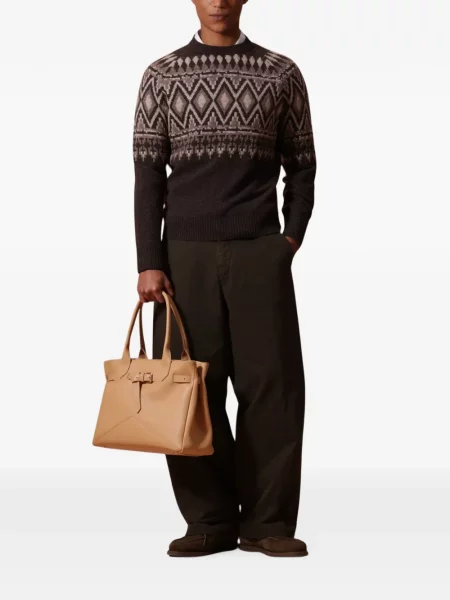 Sweter Ballantyne brązowy